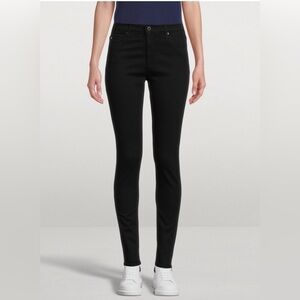 AG “Farrah” trendy high waisted  stretch Black skinny ankle denim jean 28
